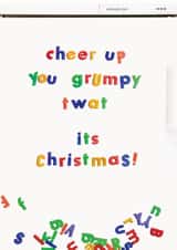 Rude Christmas card for the grumpy person in your life created by Brainbox Candy