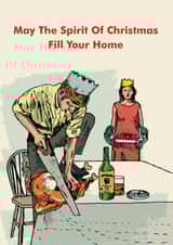 Funny Spirit Of Christmas Card created by Modern Toss