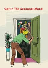 Funny Seasonal Mood Christmas Card created by Modern Toss