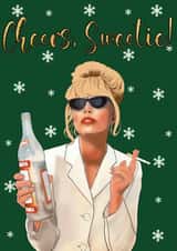 Funny Christmas card - Patsy Stone - Absolutely Fabulous created by Sweetie Darling Design