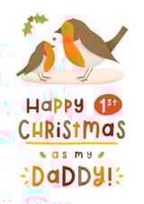 First Christmas as my Daddy Card - Christmas Card from Baby created by Joanne Hawker