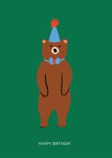 Funny Bear Themed Card For Happy Birthday Celebrations created by Sarah Brown