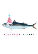 Birthday Fishes - A punny birthday card for your fish loving friends! created by The 13 Prints