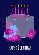 Fun, classic birthday card for a cake loving friend. created by Devine Rose Cards And Creations