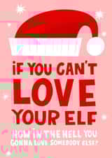 Love Your Elf Ru Paul Christmas Card created by Lucy Maggie Designs