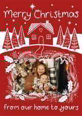 Personalised Photo Card created by Ellie Newbury - Cute Christmas Card - From Our Home To Yours