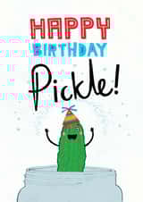 Cute birthday pickle! created by Pencilface