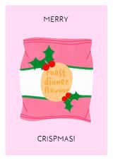 Cute Christmas Card for the Crisp Fan in your Life - Merry Crispmas created by Paint by Louise