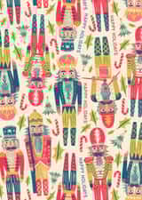 Cute Christmas card featuring Nutcrackers created by Grace Andersson