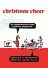 Funny Christmas neighbours card created by Modern Toss