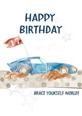 17th Birthday Card For Your Car Enthusiast. Great For Son, Grandson Or Nephew created by One and Only