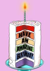 Fun Birthday Card- Rainbow Cake created by Emily Daniels