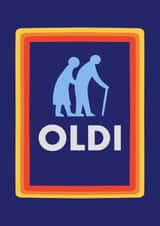 Funny Old birthday card created by Parker Art & Design