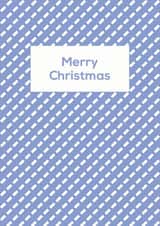 Merry Christmas Card - Classic Geometric Snow Pattern created by Nic Farrell