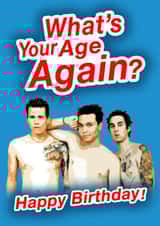 Blink 182 What's Your Age Again Birthday Card, Blink 182 card, Blink 182 created by MockingJayCards