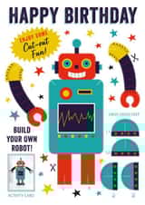 Birthday - For Kids - For Boys - Robot - Cute created by Dalia Clark Design
