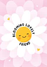 Cute Birthday Card for Friend / Best Friend - Flower - Blooming Lovely created by Macie Dot Doodles