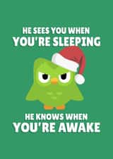 He Sees You When You're Sleeping Owl created by PopDogShop