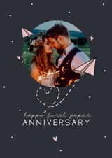 Personalised Anniversary Photo Card created by LynseyLovez - first 1st Anniversary Personalised Photo Card 22055