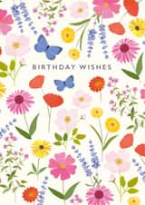 Pretty Floral Birthday Wishes created by Klara Hawkins
