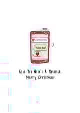 Yule Do - Funny Christmas Card For Boyfriend Girlfriend - Online Dating - Hinge created by Lara King Draws