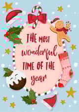Cute Christmas card - The most Wonderful Time of the Year created by The Jaunty Cocoon