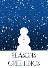 Elegant Christmas card for friends and family created by Emma Curthoys