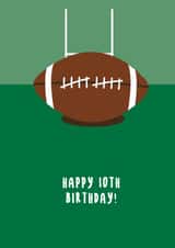 SMART RUGBY THEMED 10TH BIRTHDAY CARD created by Sean Cullen