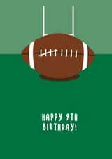 SMART RUGBY THEMED 9TH BIRTHDAY CARD created by Sean Cullen