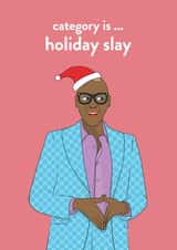 Ru Paul from Drag Race Christmas card to make you fabulous this holiday season created by Extra Vector