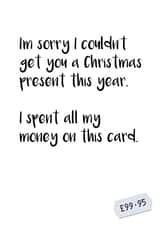 No Money to Buy a Gift - Send Birthday Wishes With an "Expensive" Christmas Card created by Mr. Incardible
