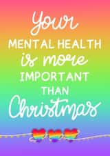 Thinking of You at Christmas Card - Mental Health created by Kerri-Marie Muldowney