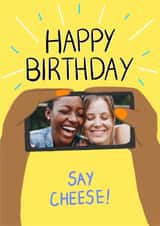 Personalised Birthday Photo Card created by LittleTalesByGem - selfie phone Birthday Personalised Photo Card 22090