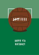 Happy 9th Birthday Retro Footy Card created by Sean Cullen