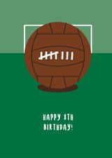 Happy 8th Birthday Retro Football Card created by Sean Cullen