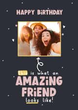 Personalised Birthday Photo Card created by LynseyLovez - Friend female Birthday Personalised Photo Card 22058