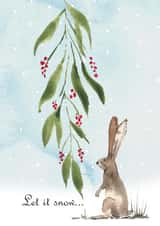 cute Christmas card for those who loves watercolour created by Silvia Betancourt