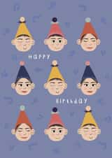 Cute Happy Birthday card ! created by Bidds and Bobs Illustration