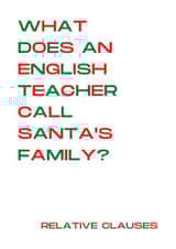 Funny Christmas Card for Teacher - Santa's Family Joke - English Teacher created by LAZY GAL CREATIONS