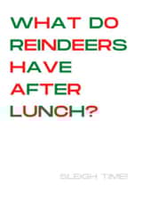 Funny Christmas Card for a Teacher - Reindeer Joke - Sleigh Time! created by LAZY GAL CREATIONS