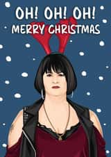 Nessa inspired Oh Oh Oh Merry Christmas Card created by Hint of Sarcasm