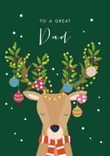 Dad Reindeer Christmas Card created by Klara Hawkins