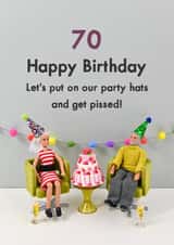 70th birthday created by Bold & Bright Cards