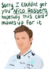 Nico Rosberg Card created by Amber Kilsby