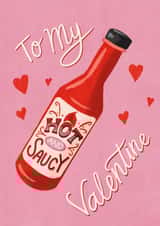 Cute Valentines Card - Hot and Saucy created by Silky Rose Design
