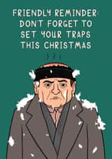 Funny Christmas Card For Family & Friends - Home Alone - Harry Lime created by Luke Oxtoby