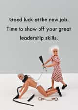 Good luck new Job created by Bold & Bright Cards