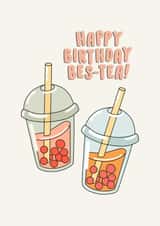 Boba tea birthday card pun! created by Designs By Ry