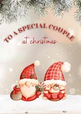 Cute gnome card for a special couple at Christmas created by For You Creative 
