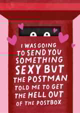 Funny Postbox Valentine's Day Card /Anniversary Card - I Was Going To Send You Something Sexy created by Studio Mads